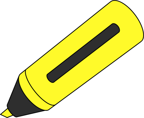 Yellow Highlighter Pen